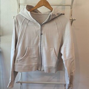 Lululemon Athletica Tan Crop Hoodie